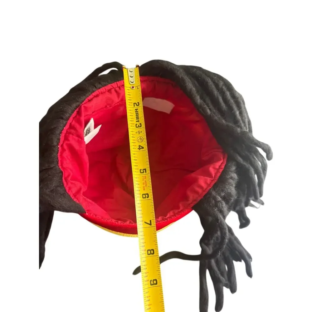 Rainforest Cafe Adjustable Rasta Cap Hat Dreadlock Souvenir